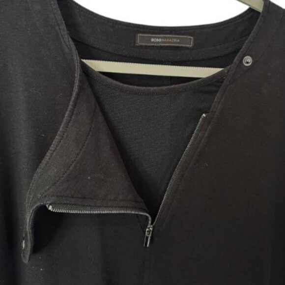 BCBGMaxAzria black long sleeve sweater dress size M - Picture 4 of 8
